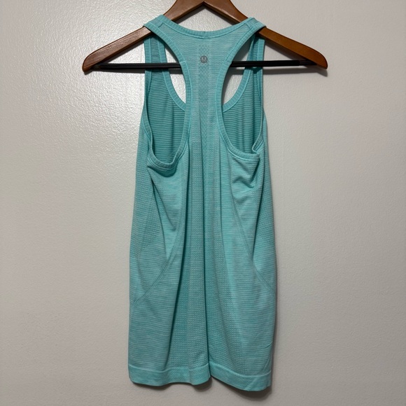 Lululemon Run Swiftly Tech Racerback Heathered Angel Blu Womens Small Athlesiure - Picture 2 of 7